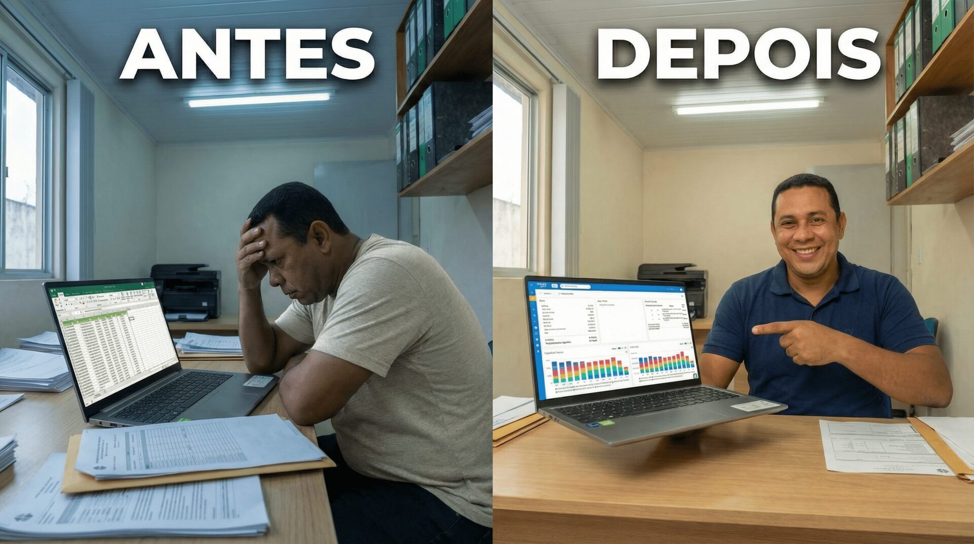 Antes e depois: de planilha para O DouraSoft Lotéricas